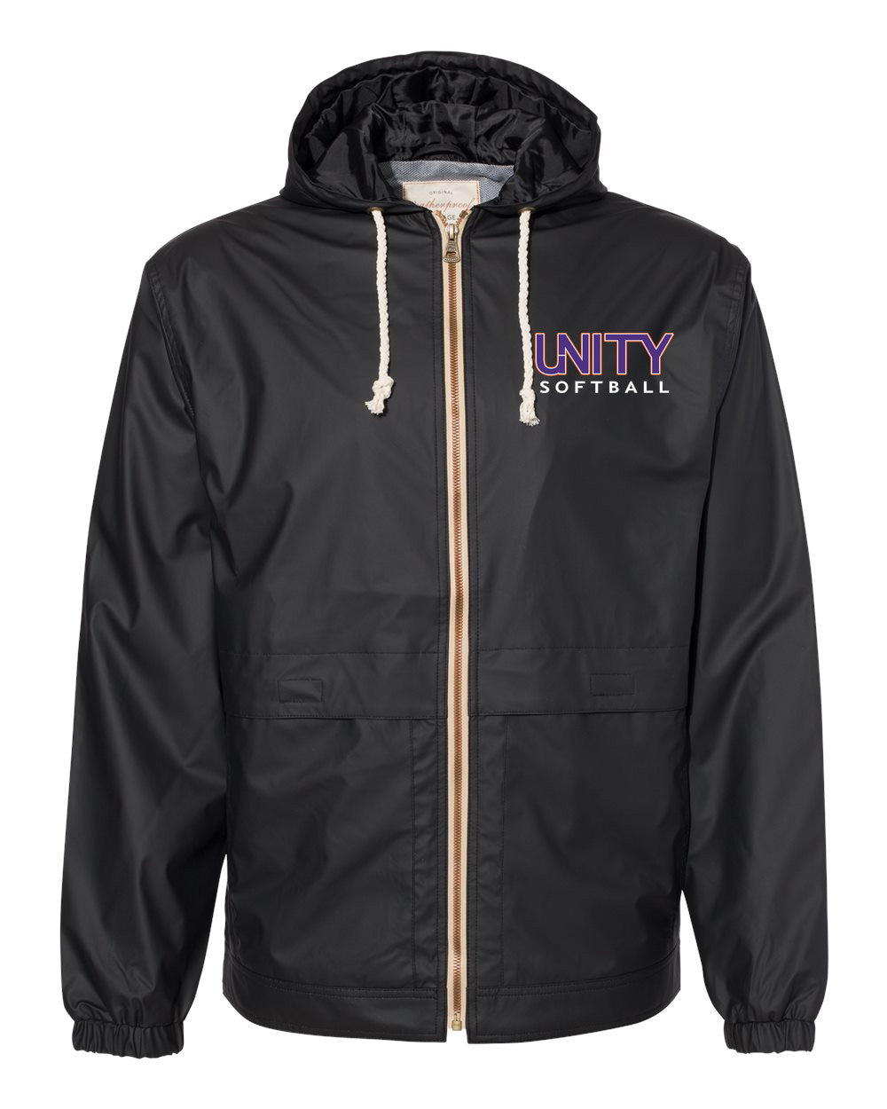 Unisex Vintage Hooded Rain Jacket