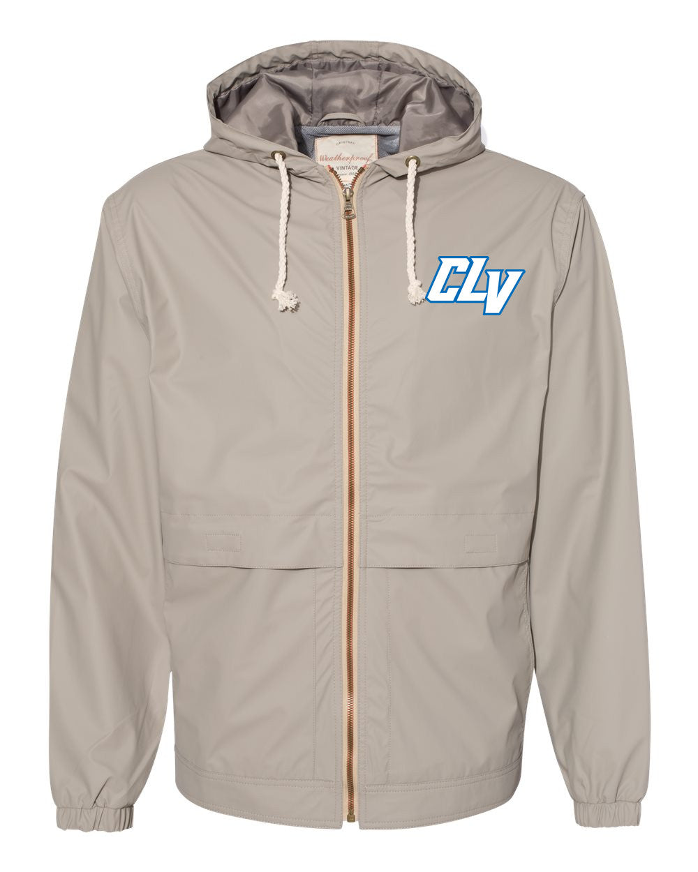 Unisex Vintage Hooded Rain Jacket