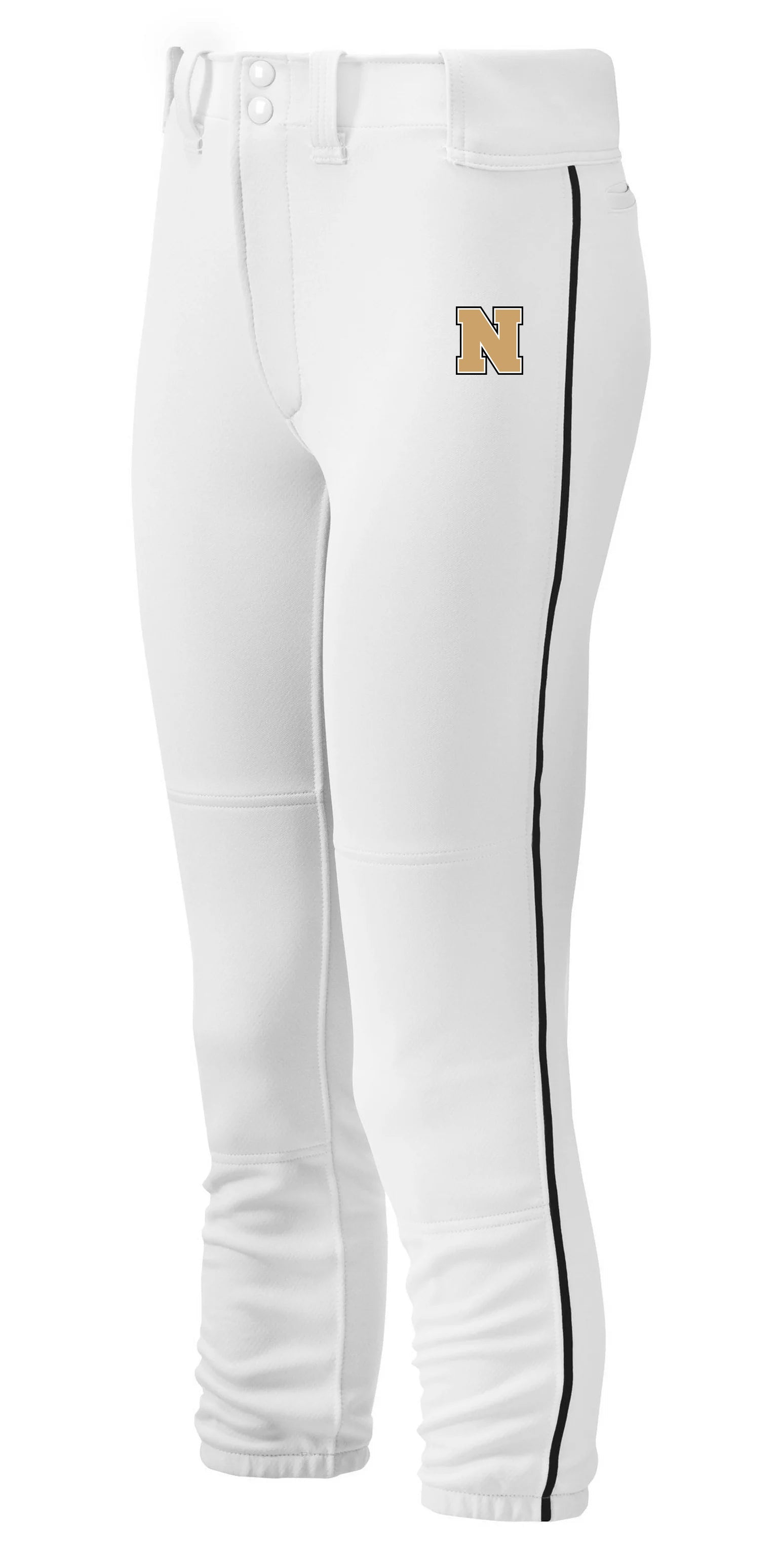 Women's Belted Piped Softball Pant
