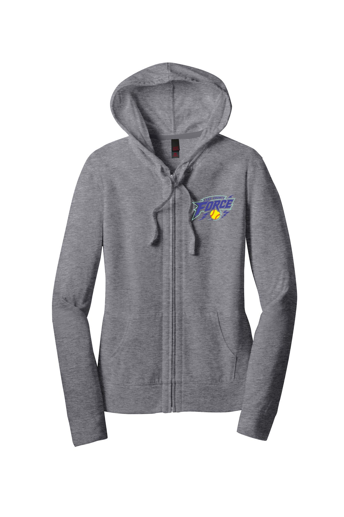 Women’s Fitted Jersey Full-Zip Hoodie