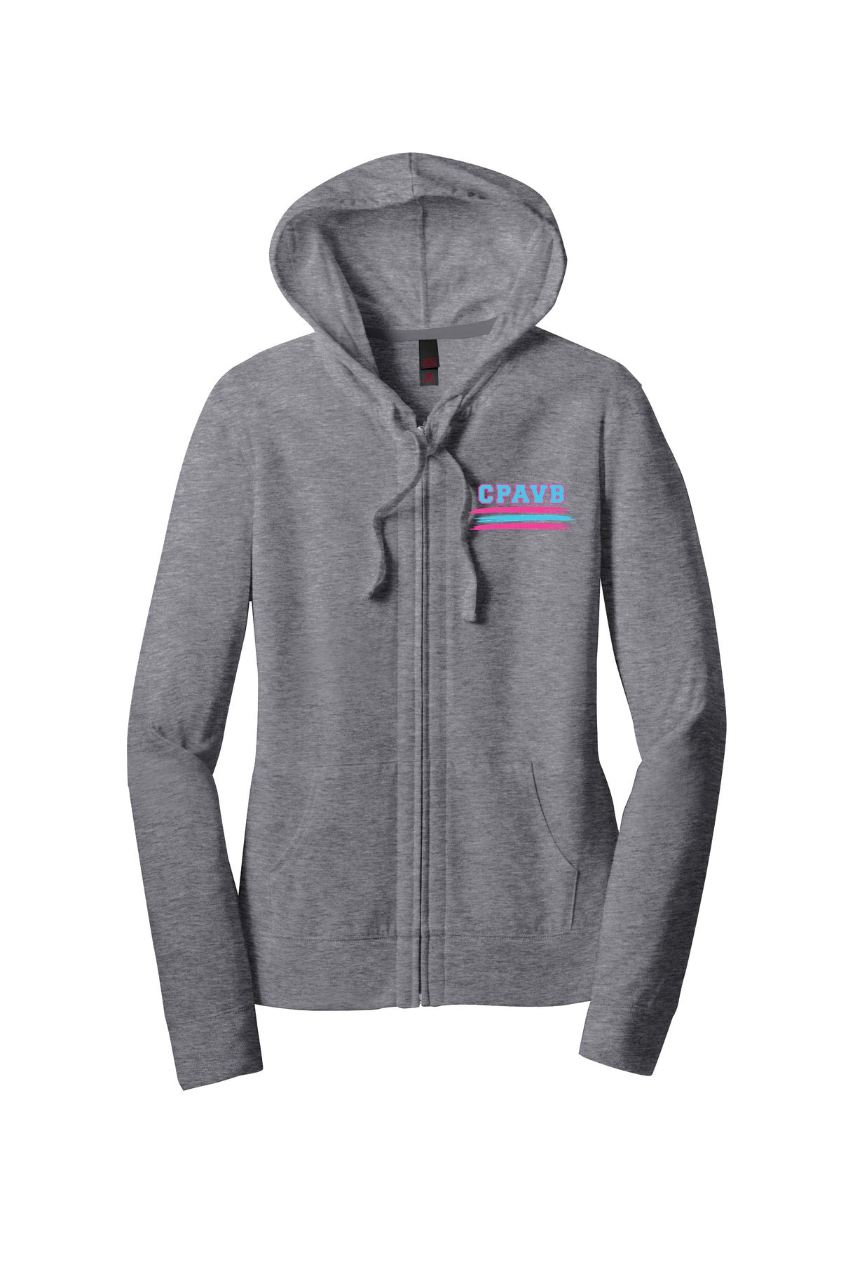 Women’s Fitted Jersey Full-Zip Hoodie