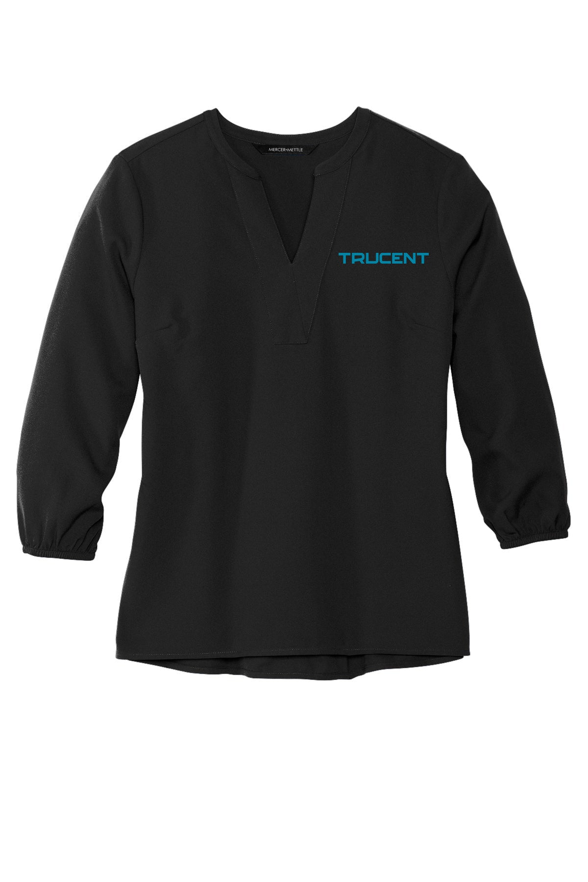 Women's Stretch Crepe 3/4-Sleeve Blouse