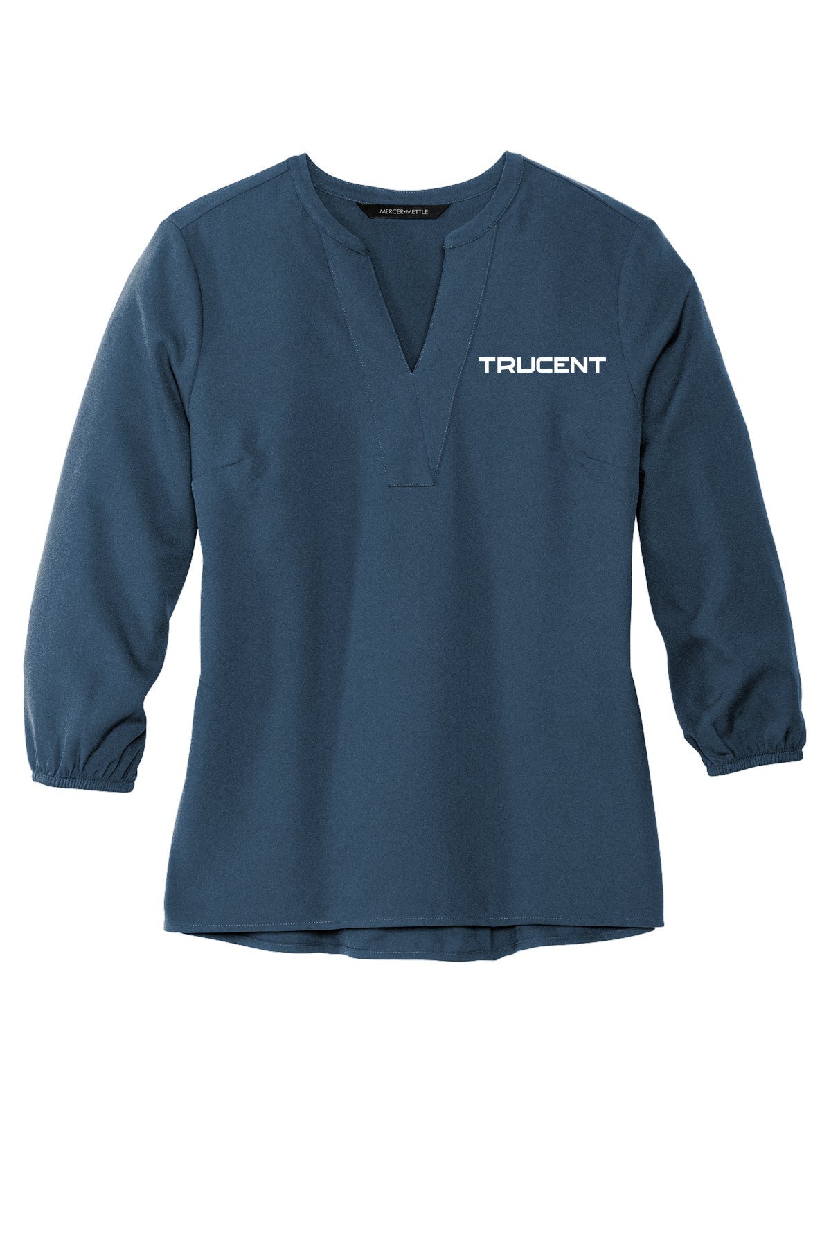 Women's Stretch Crepe 3/4-Sleeve Blouse