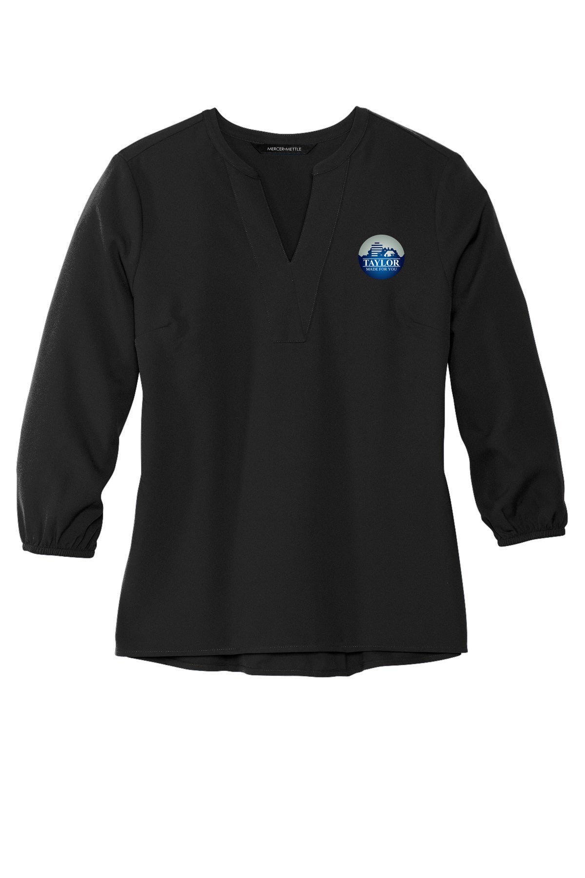 Women's Stretch Crepe 3/4-Sleeve Blouse