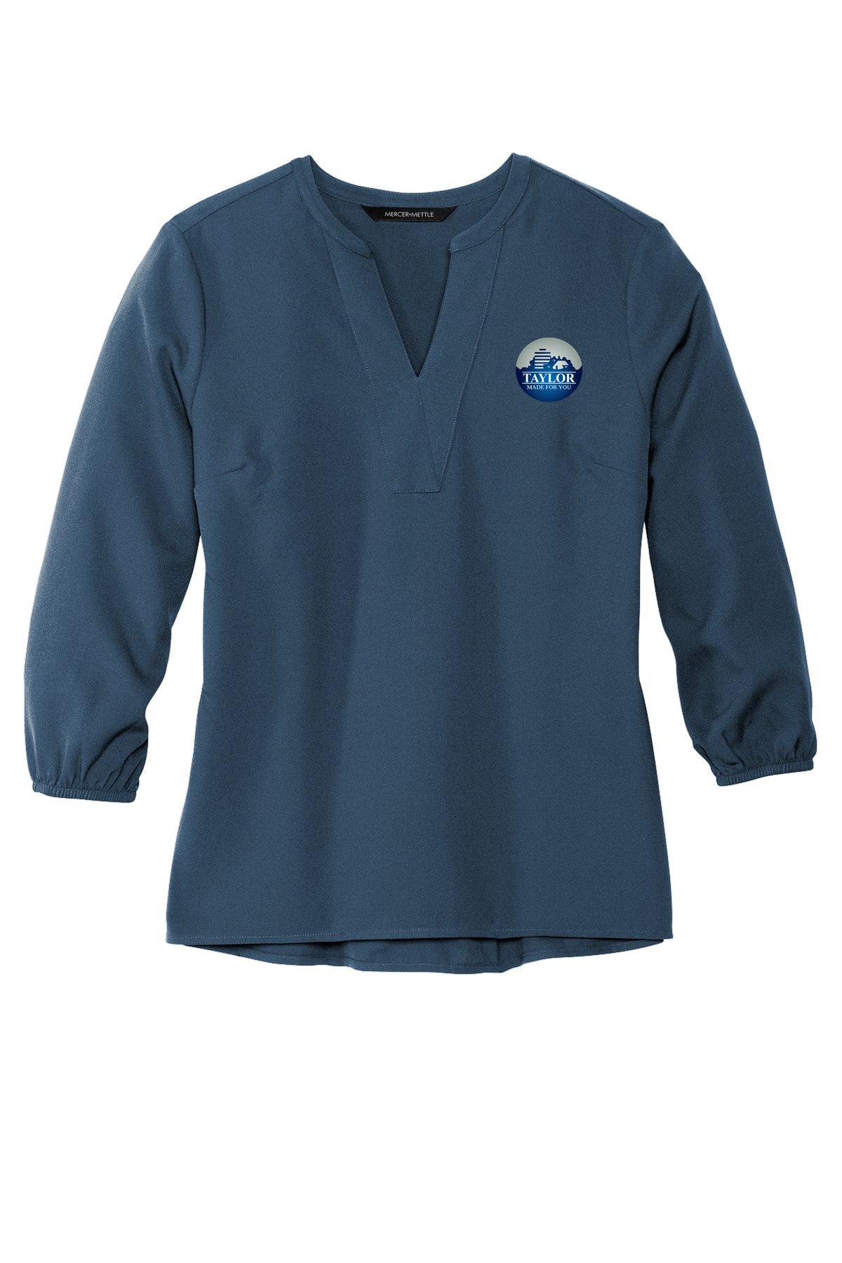 Women's Stretch Crepe 3/4-Sleeve Blouse
