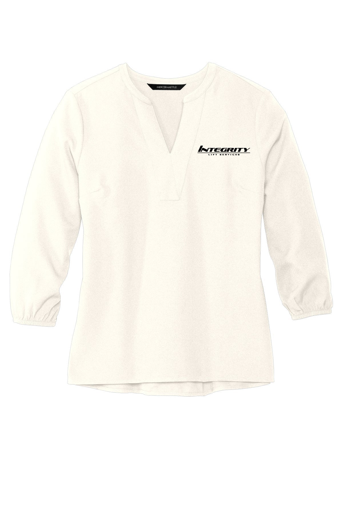 Women's Stretch Crepe 3/4-Sleeve Blouse