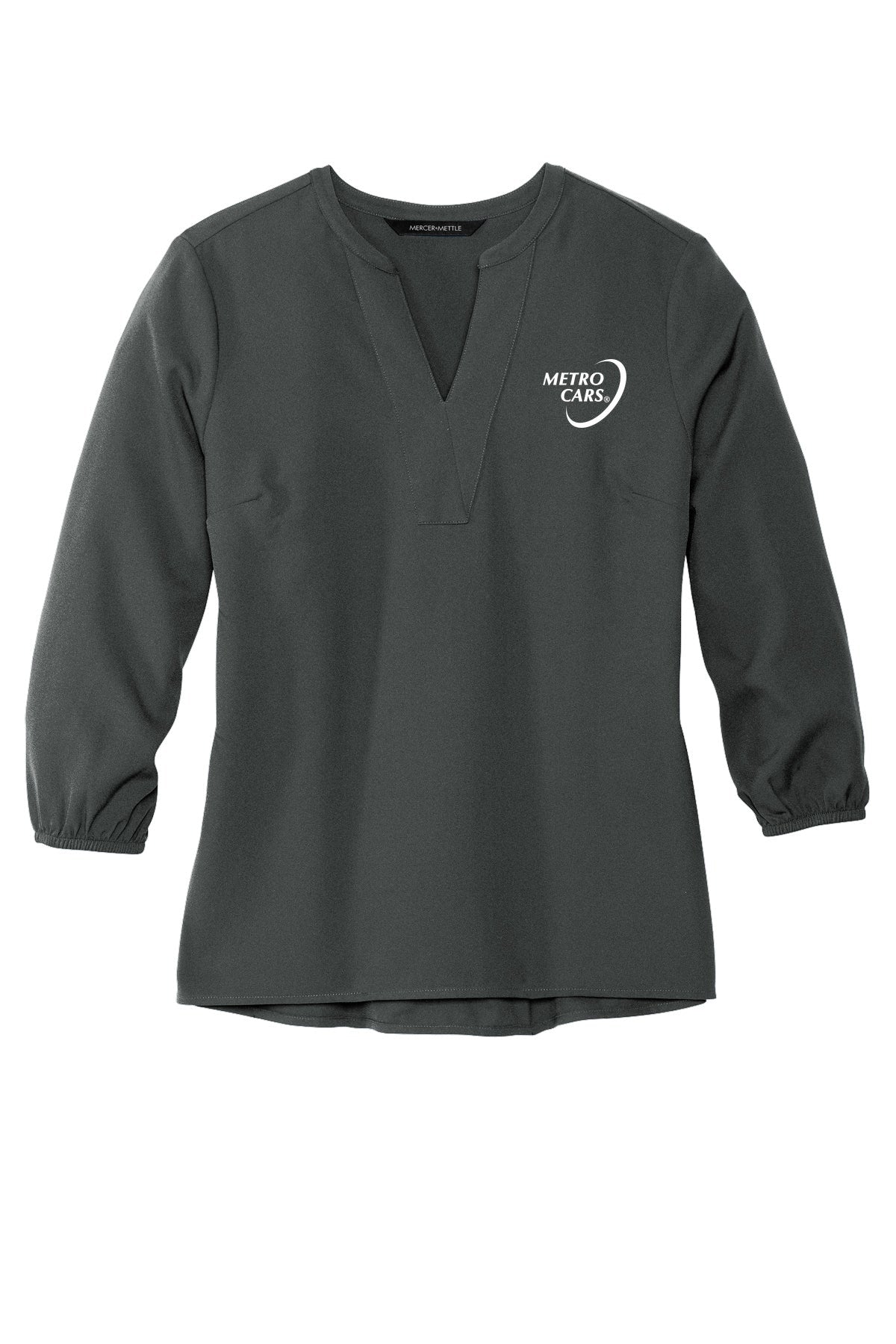 Women's Stretch Crepe 3/4-Sleeve Blouse
