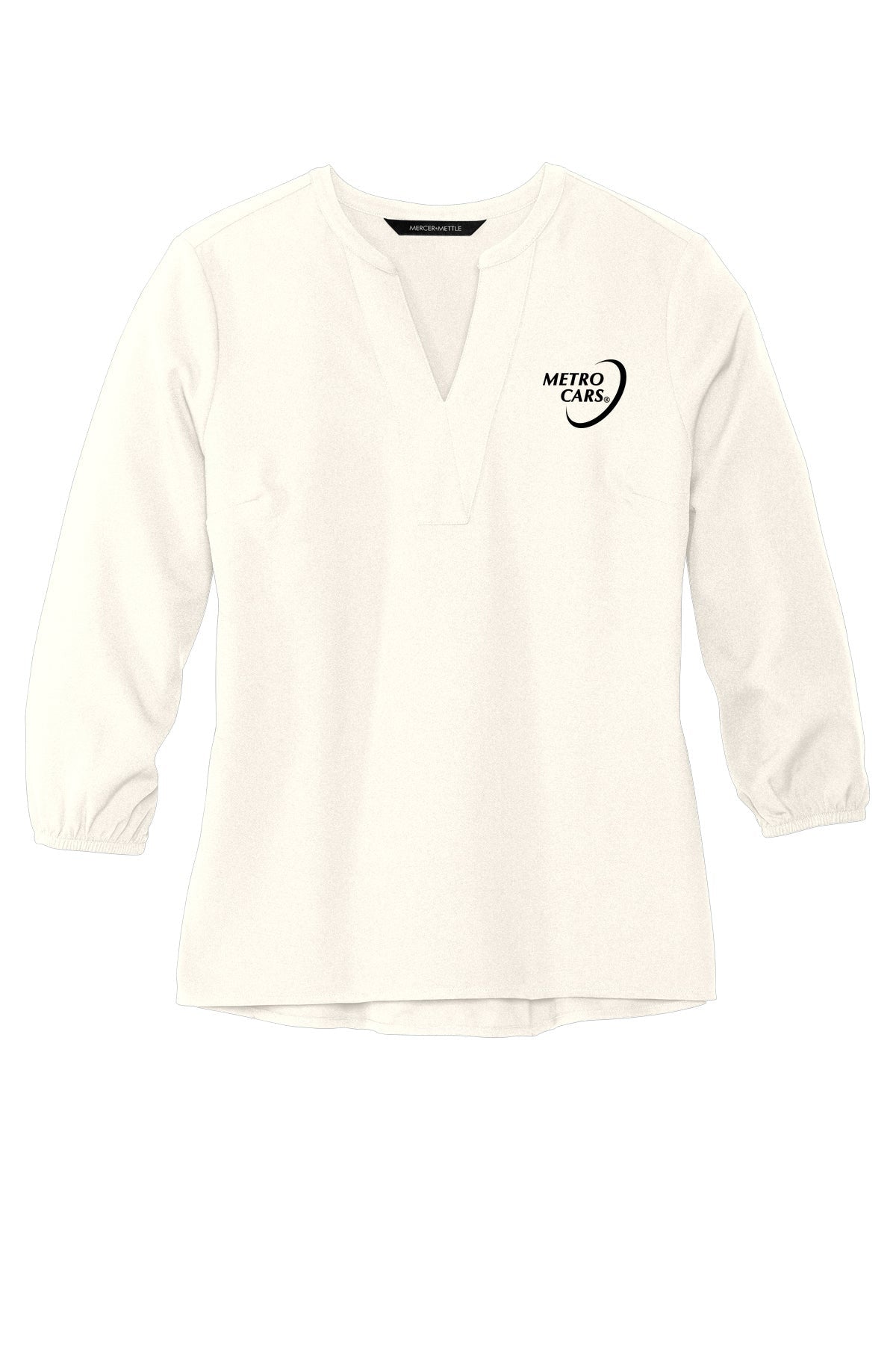 Women's Stretch Crepe 3/4-Sleeve Blouse