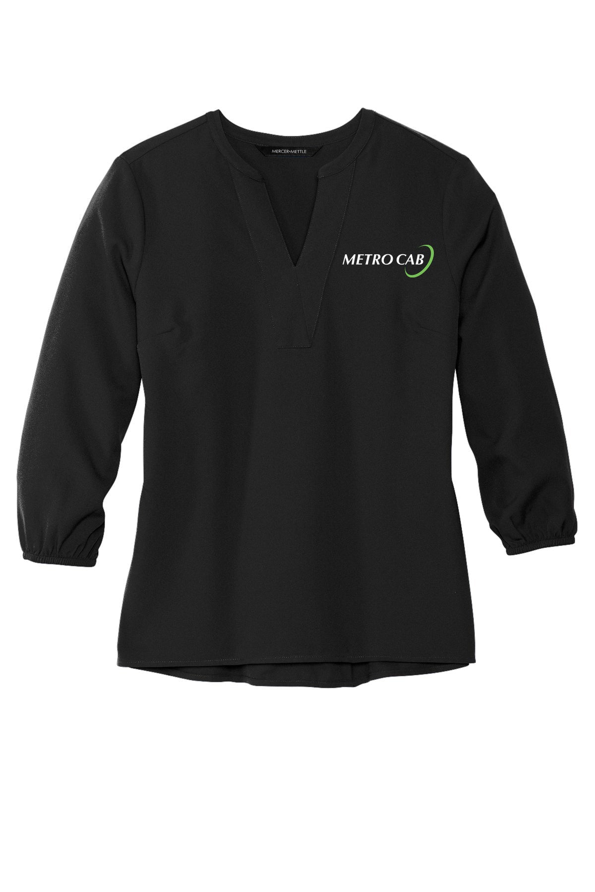 Women's Stretch Crepe 3/4-Sleeve Blouse