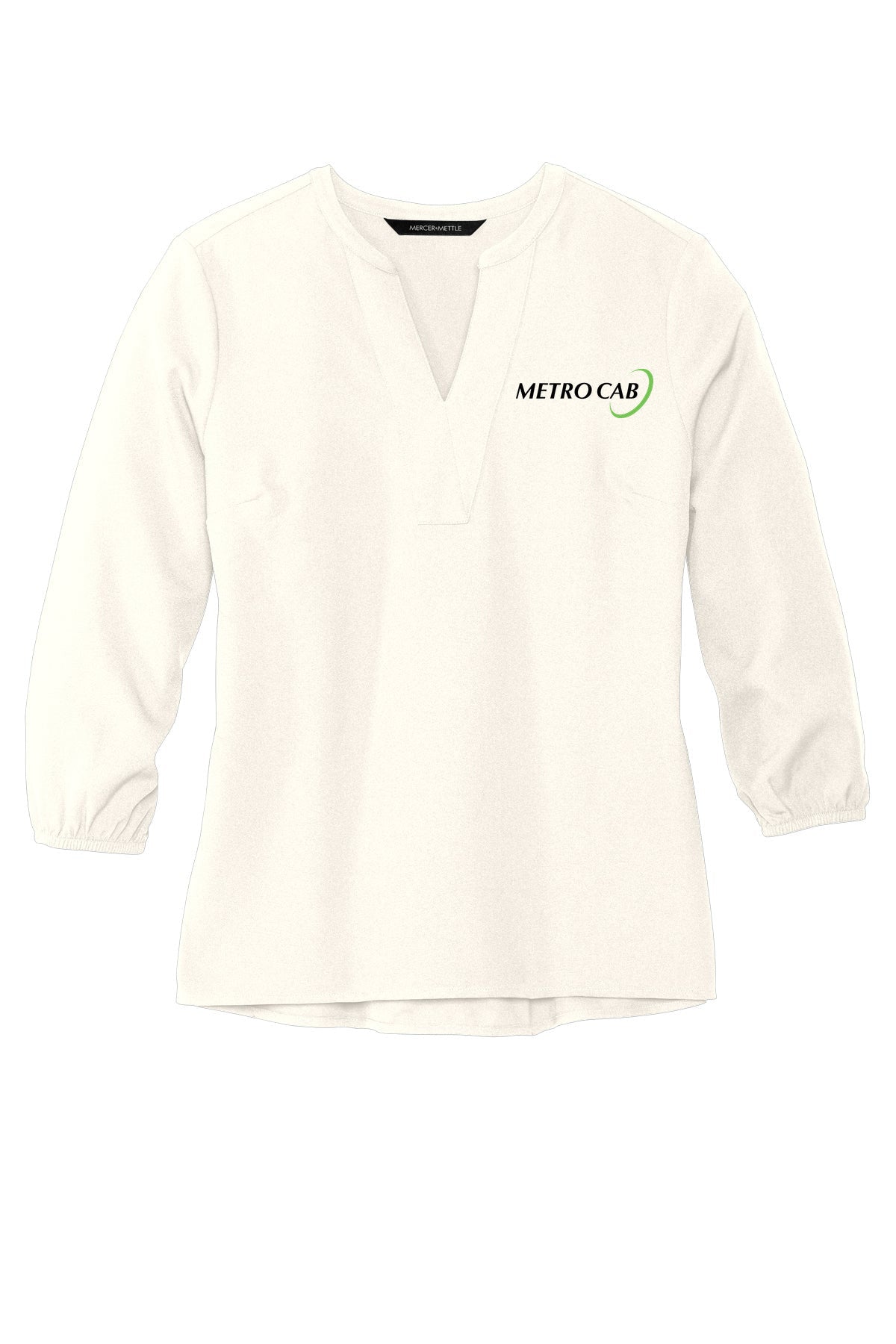 Women's Stretch Crepe 3/4-Sleeve Blouse