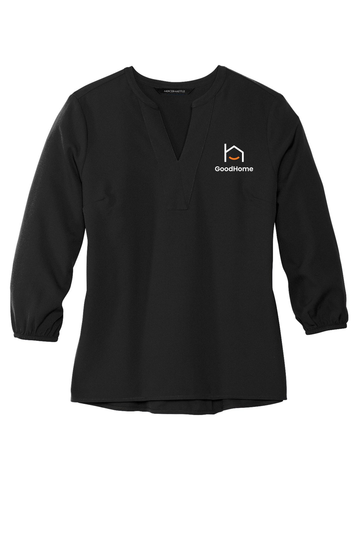 Women's Stretch Crepe 3/4-Sleeve Blouse