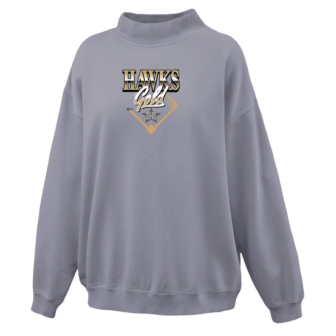 Womens Saltwash Mockneck Pullover
