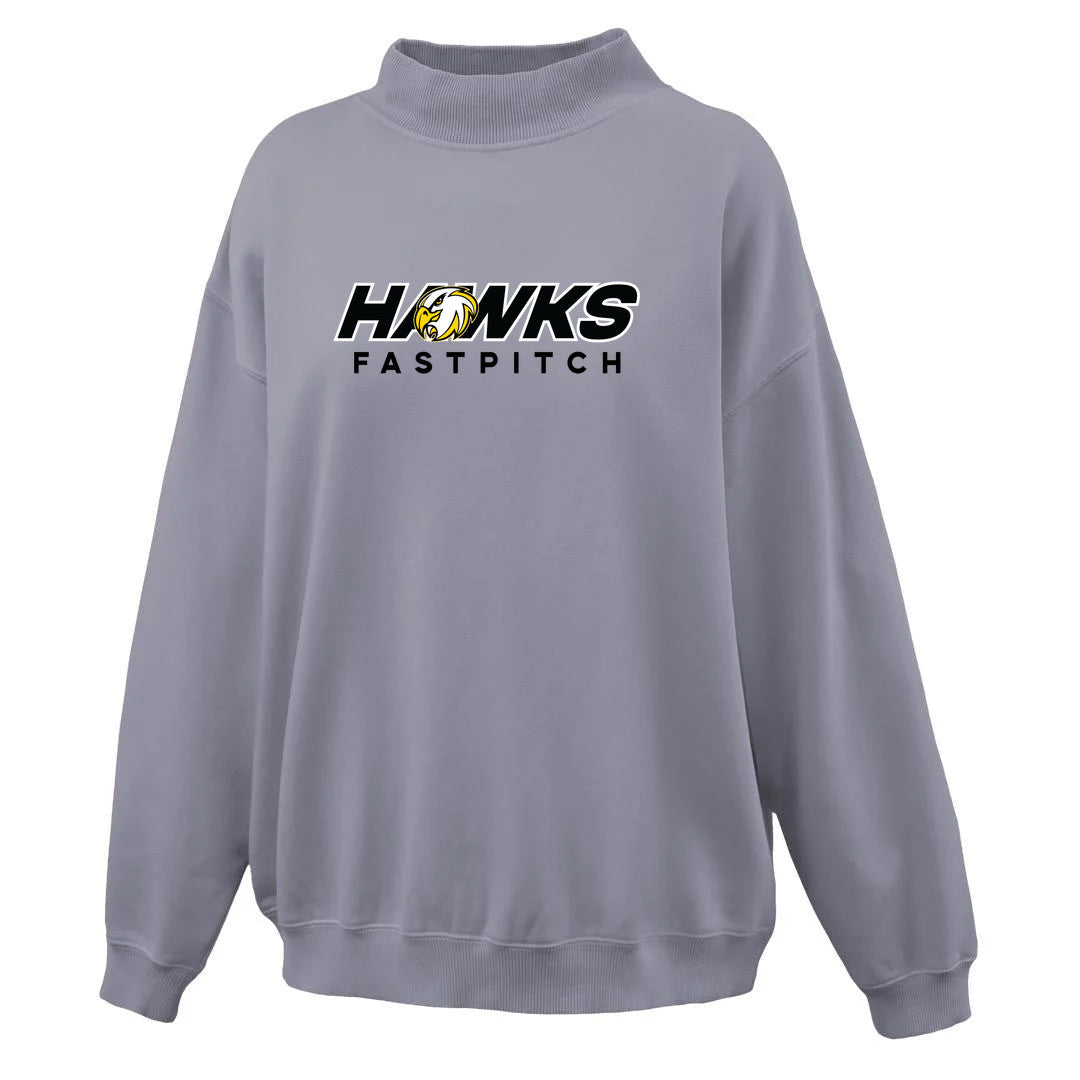 Womens Saltwash Mockneck Pullover